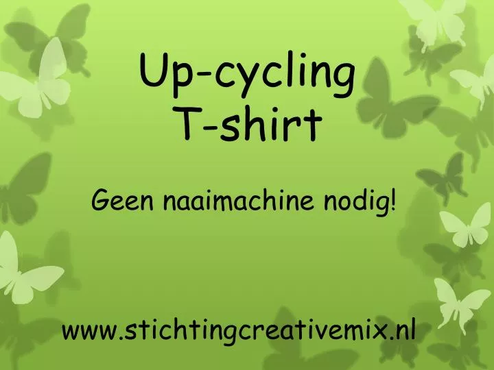 up cycling t shirt