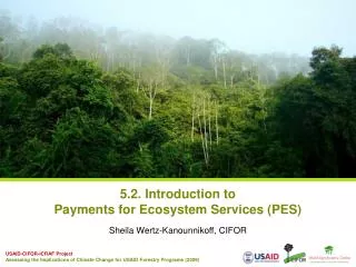 5.2. Introduction to Payments for Ecosystem Services (PES)