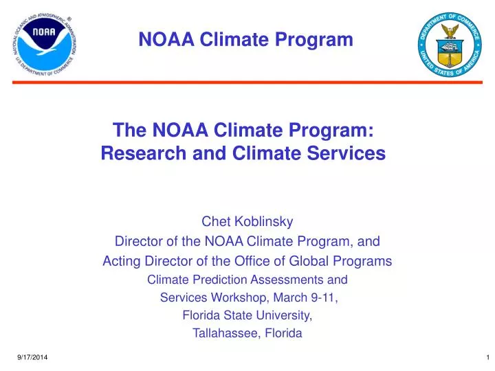 the noaa climate program research and climate services