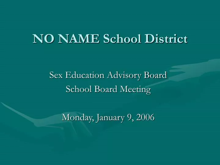 no name school district