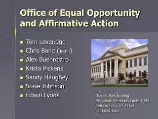 Office of Equal Opportunity and Affirmative Action