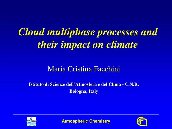 cloud multiphase processes and their impact on climate