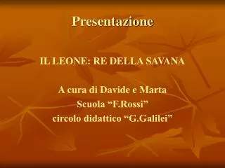 presentazione