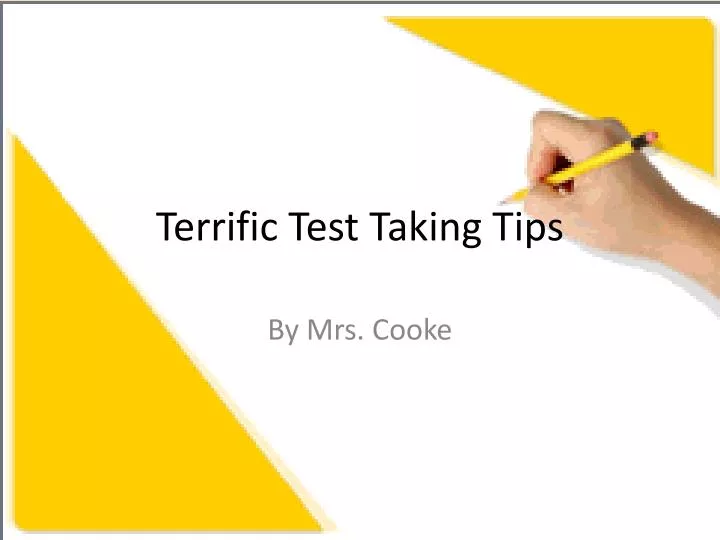 terrific test taking tips