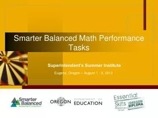 Smarter Balanced Math Performance Tasks