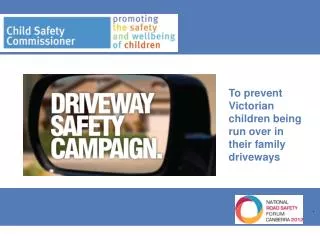 To prevent Victorian children being run over in their family driveways