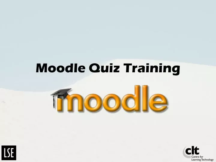 moodle quiz training