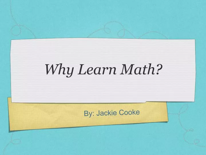 why learn math