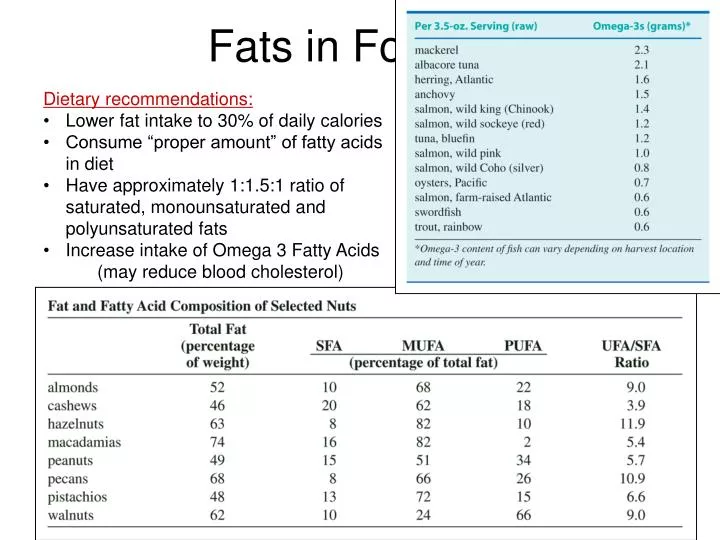 fats in food