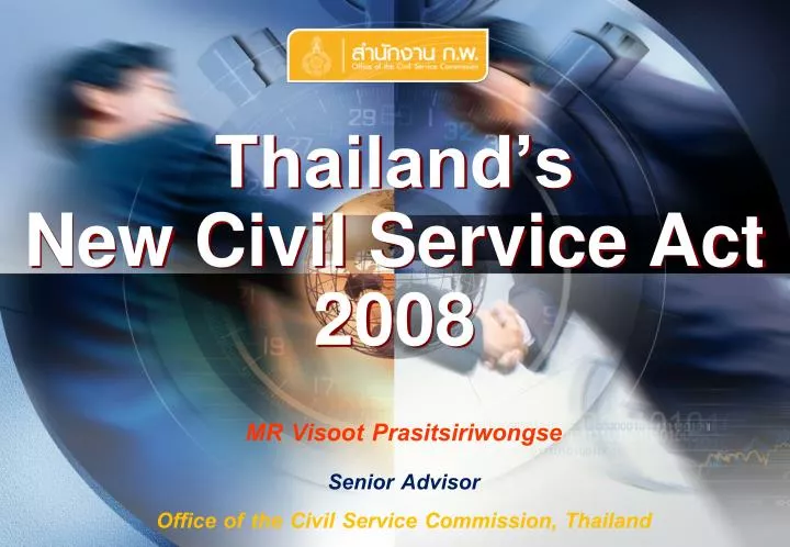 thailand s new civil service act 2008