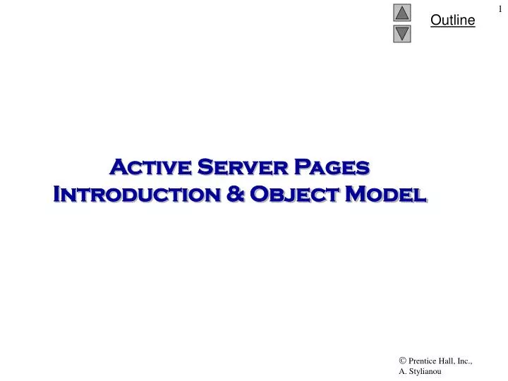active server pages introduction object model