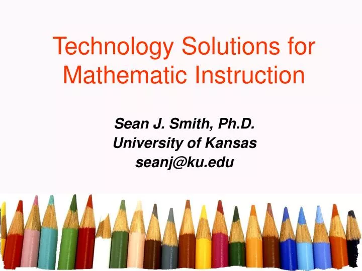 technology solutions for mathematic instruction