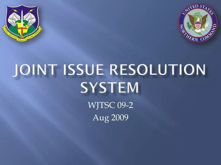 joint issue resolution system