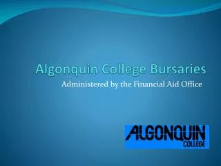 Algonquin College Bursaries