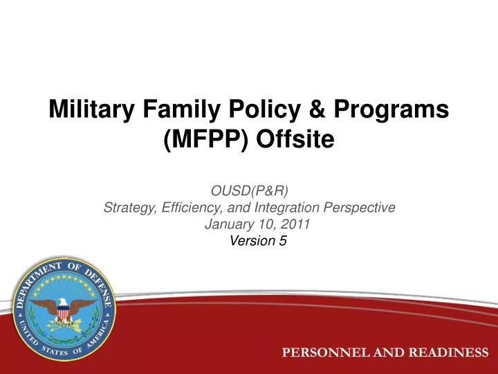 military family policy programs mfpp offsite