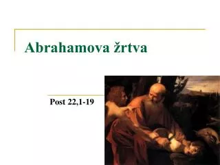 Abrahamova žrtva