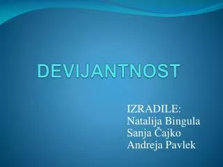 devijantnost