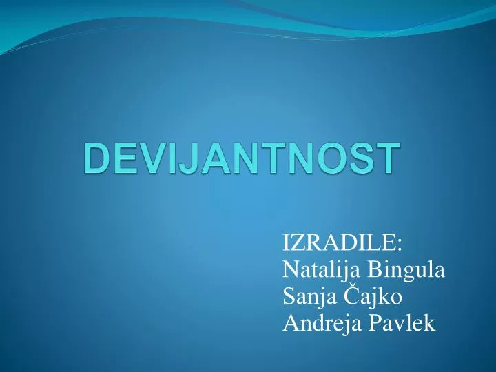 devijantnost