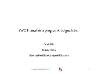 swot anal zis a programkidolgoz sban