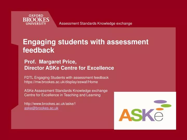 engaging students with assessment feedback