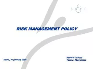 risk management policy