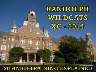 RANDOLPH WILDCATS XC - 2014