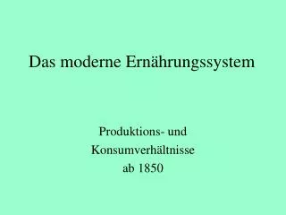 das moderne ern hrungssystem