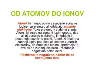 od atomov do ionov