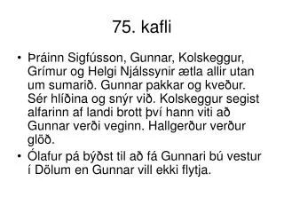 75 kafli