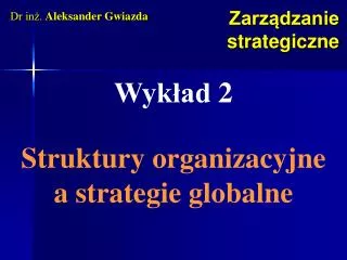 zarz dzanie strategiczne