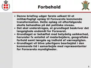 Forbehold