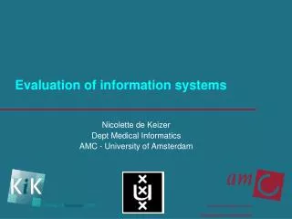 Evaluation of information systems