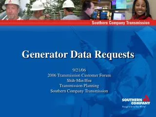 Generator Data Requests