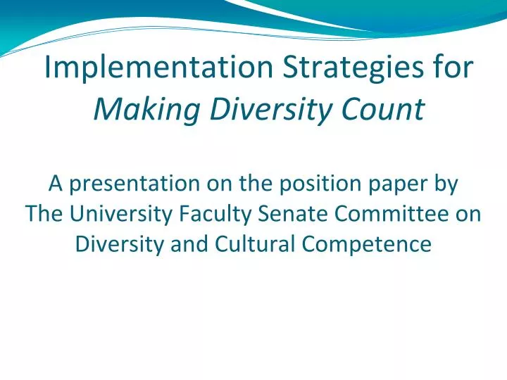 implementation strategies for making diversity count