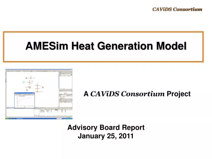 amesim heat generation model