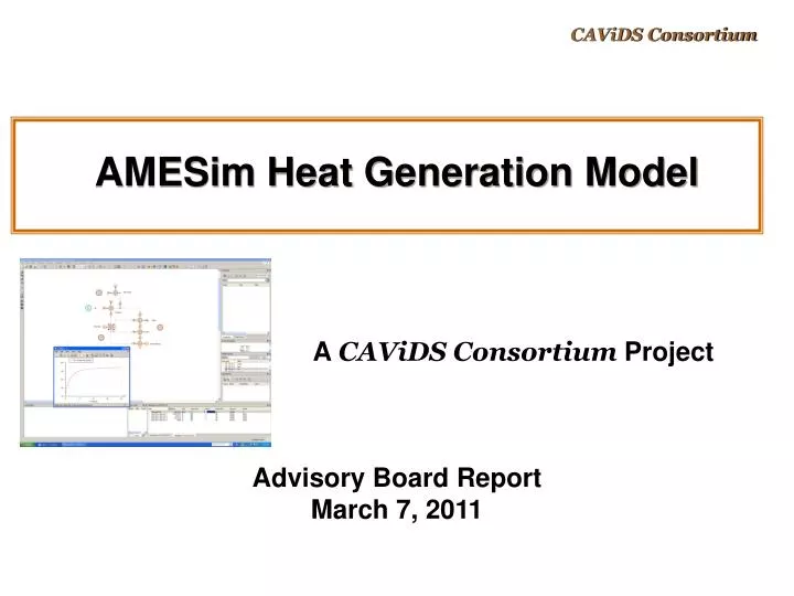 amesim heat generation model