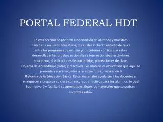 portal federal hdt