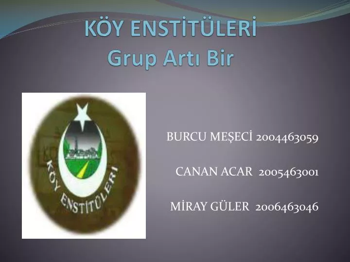 k y enst t ler grup art bir