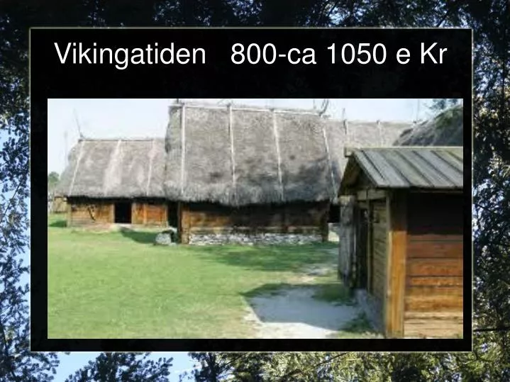 vikingatiden 800 ca 1050 e kr