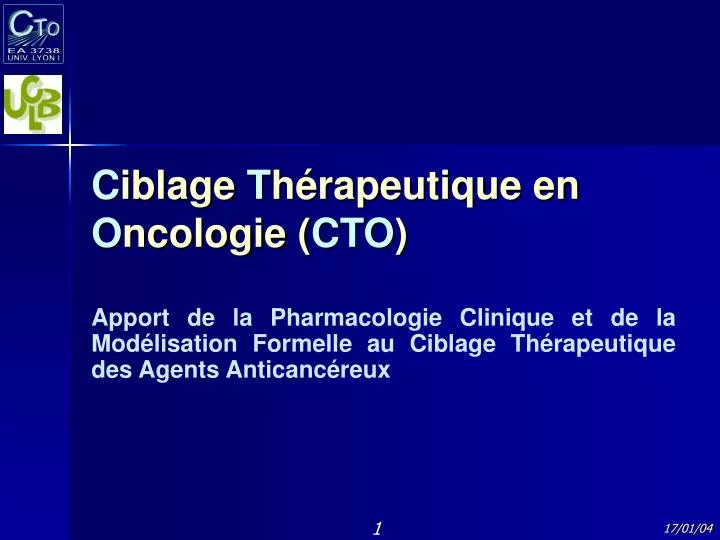 c iblage t h rapeutique en o ncologie cto