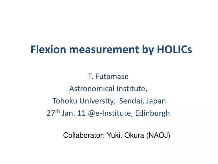 flexion measurement by holics