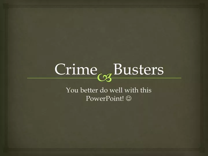 crime busters