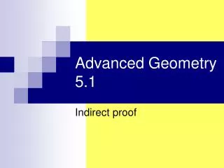 Advanced Geometry 5.1