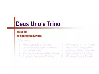 deus uno e trino