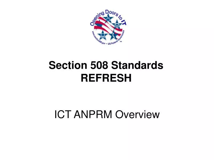 section 508 standards refresh