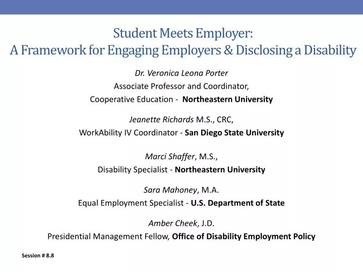 student meets employer a framework for engaging employers disclosing a disability