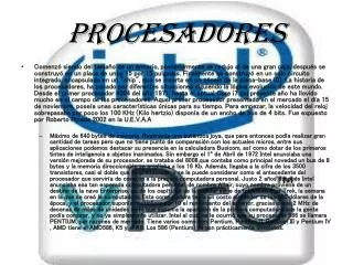 procesadores