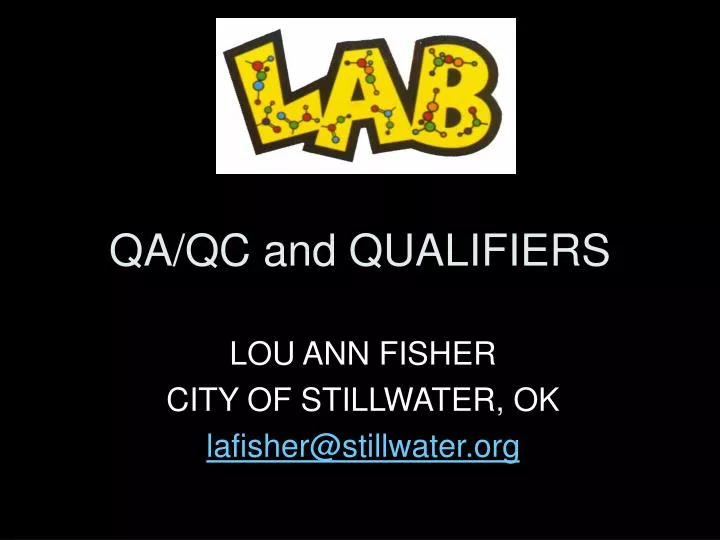 qa qc and qualifiers