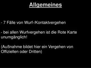 allgemeines