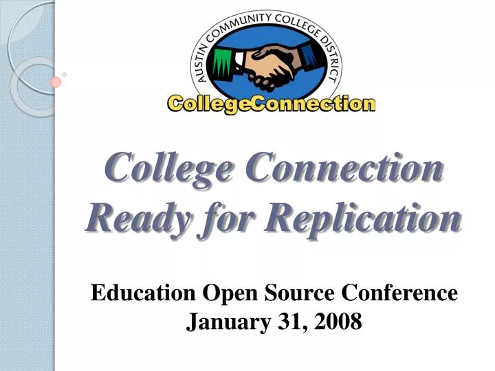 college connection ready for replication